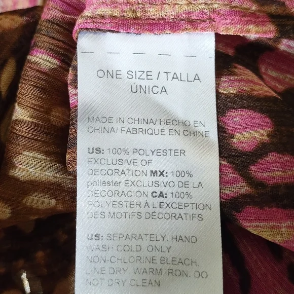 Chico's Women's Multicolor Abstract Embellished Tunic V-Neck 3/4 Sleeve Size 1 - Picture 9 of 9